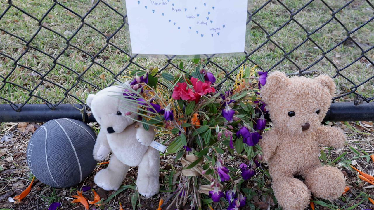 Teddy bears at the scene. Photo Steve Pohlner