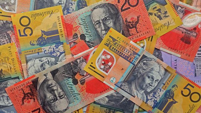 AUSTRALIA - NewsWire Photos - General view editorial generic stock photo of Australian cash money currency. Picture: NCA NewsWire / Nicholas Eagar