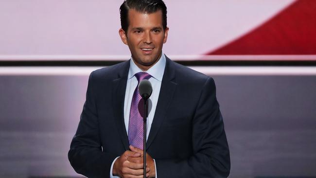 The president’s eldest son, also named Donald Trump. Pic: Getty/AFP