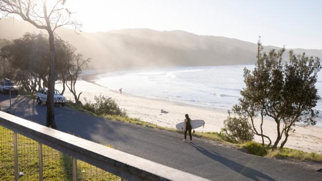 Seal Rocks is about half an hour's drive from the highway, down a windy asphalt road, with chalked signs welcoming you.