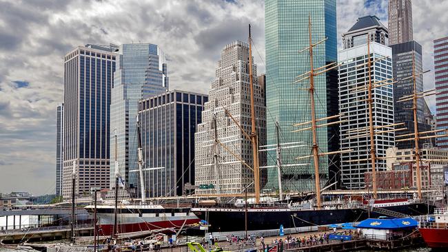 Tall ships at South Street Seaport.