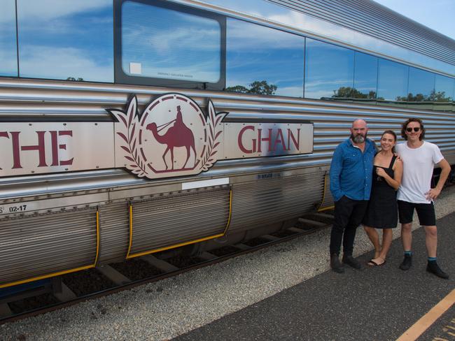 The Nova radio show is travelling on board The Ghan. Picture: Nova