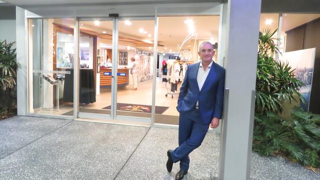 Smiles Inclusive founder and managing director Mike Timoney at the company’s launch on Wednesday at the Southport Yacht Club.