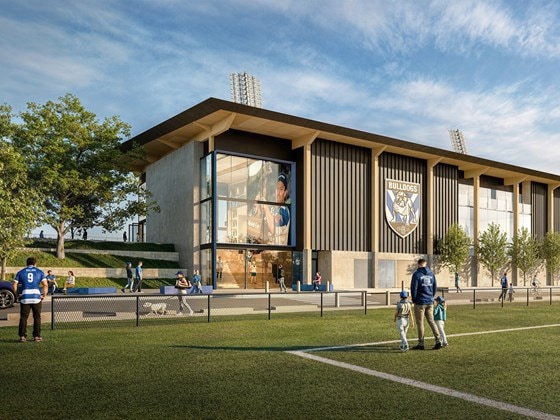 Artist impressions of the proposed Bankstown Centre for Excellence at Belmore Sports Ground.