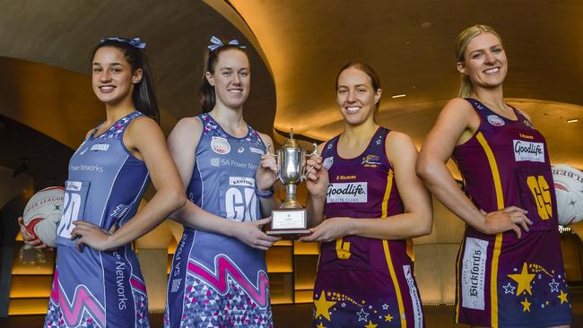 Tabitha Packer (far left) has had a standout netball season.Picture: Roy VanDerVegt