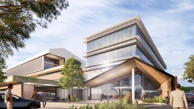 Artist impressions of the new Mount Barker Hospital. Supplied by State Government.