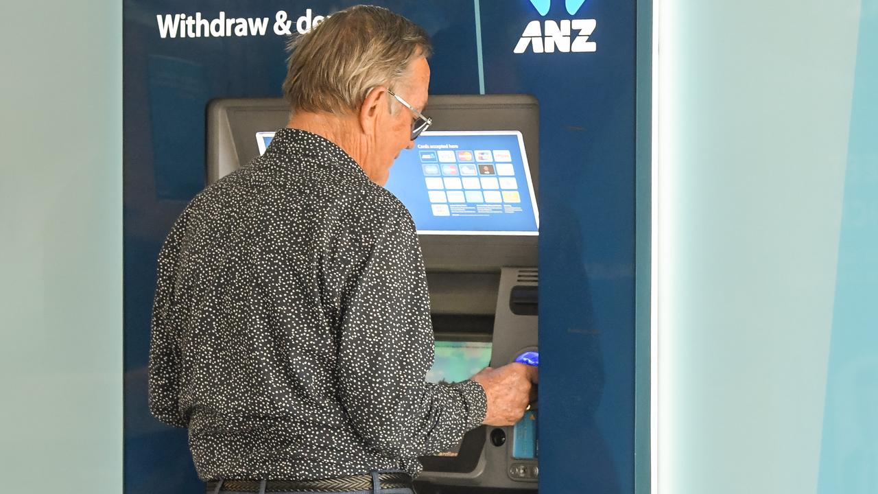 ANZ has removed the largest proportion of ATMs among the big four banks since 2019. Picture: NewsWire / Roy Van Der Vegt