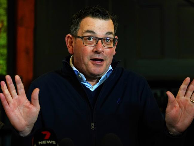 MELBOURNE AUSTRALIA - NewsWire Photos JULY 21, 2023: Victorian Premier Dan Andrews is seen during a press conference in Mannerim. Picture: NCA NewsWire / Luis Enrique Ascui