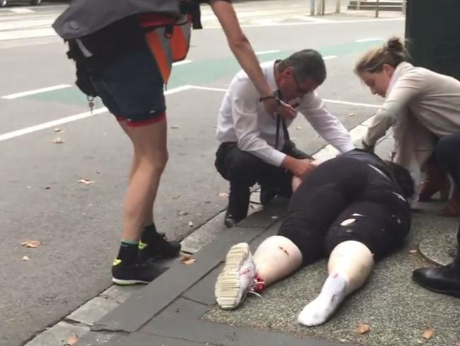 The aftermath after a man drove through pedestrians in Melbourne. Picture: Facebook/Yar Muhammad