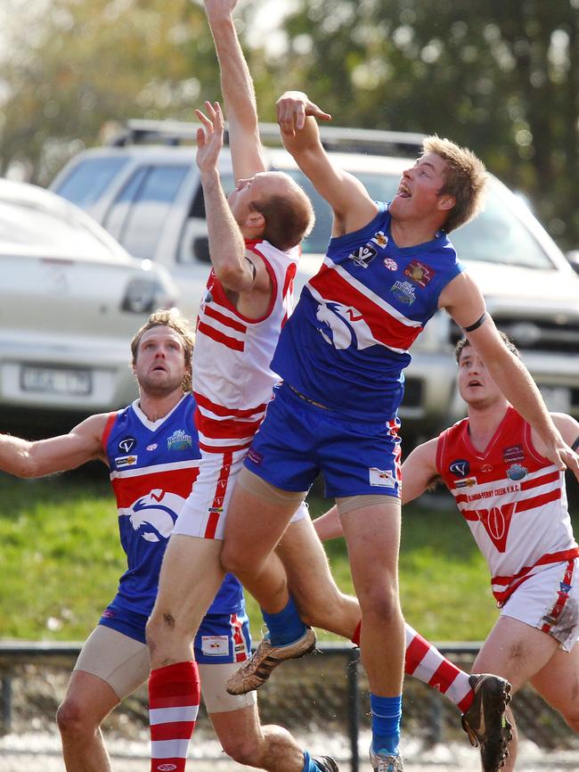 Forward Michael Fowkes is always a threat for Wandin. Picture: Sarah Matray.