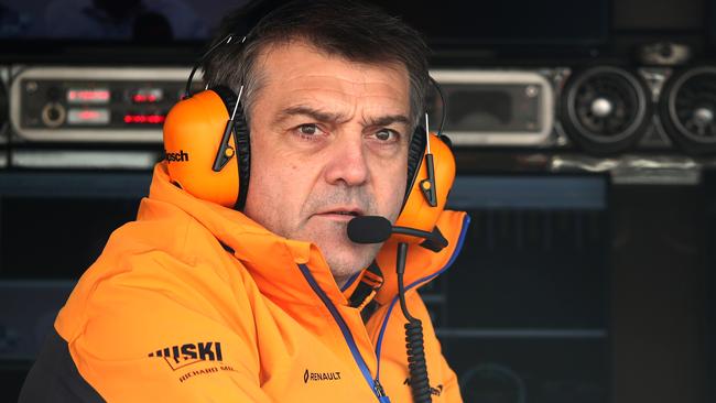 McLaren team manager Paul James. Picture: Getty Images