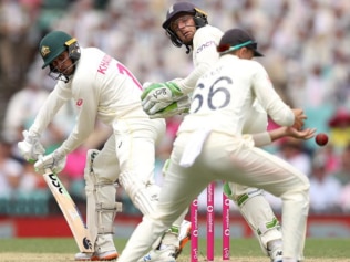 Joe Root drops Usman Khawaja in the first session.