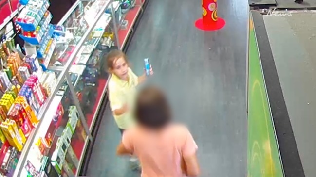 Cambridge Gardens accident- Nine-year old Lucinda King buying lollies 3rd December on CCTV