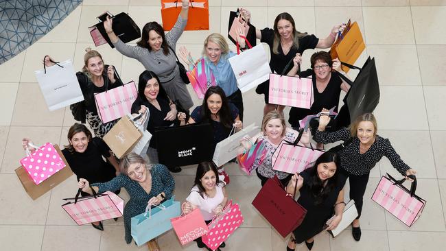 A group of shoppers at Melbourne’s Chadstone Shopping Centre. Picture: Andrew Tauber