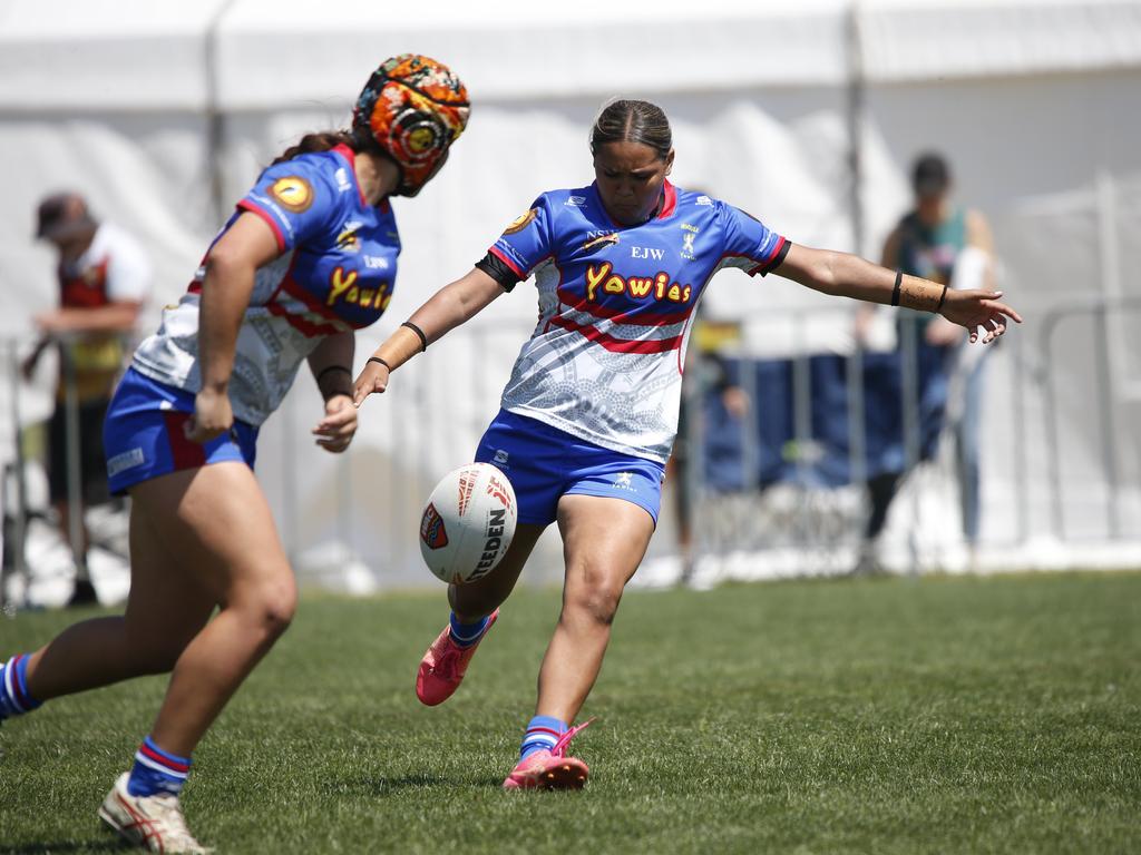 Koori Knockout - Day 4 Girls 15s GF Newcastle Yowies v Central West Maliyan Monday, 7 October 2024 Hereford St, Bathurst NSW 2795, Australia, Picture Warren Gannon Photography