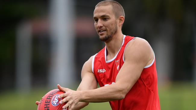 Sam Reid has joined Buddy on the injured list. Picture: AAP