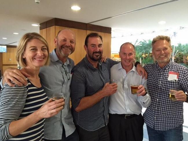 60 minutes crew Tara Brown, Stephen Rice, Ben Williamson, Channel 9 Network Director of News and Current Affairs Darren Wick and David Ballment. Picture: Channel 9