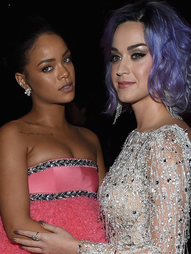 I have famous friends, too ... Rihanna and Katy Perry are very close friends. Picture: Getty