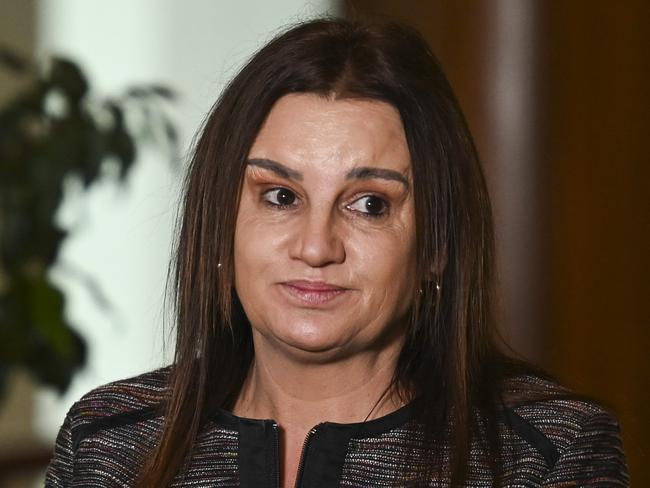 CANBERRA, AUSTRALIA, NewsWire Photos. NOVEMBER 9, 2023: Senator David Pocock and Senator Jacqui Lambie hold a press conference at Parliament House in Canberra. Picture: NCA NewsWire / Martin Ollman