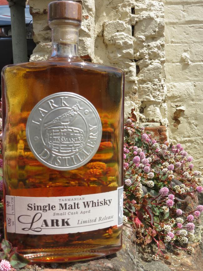 A single malt whisky from Lark Distillery. Picture: Tourism Tasmania