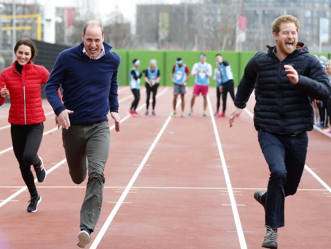 Harry smells success. Picture: AP Photo/Alastair Grant