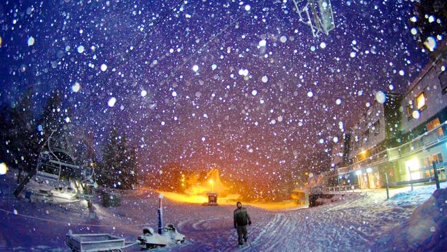 Falls Creek holds records for being Victoria’s coldest place and for the wettest month and year ever recorded in the state. Picture: Chris Hocking