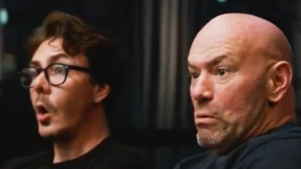 The look on Dana White's face says it all. Picture: Twitter