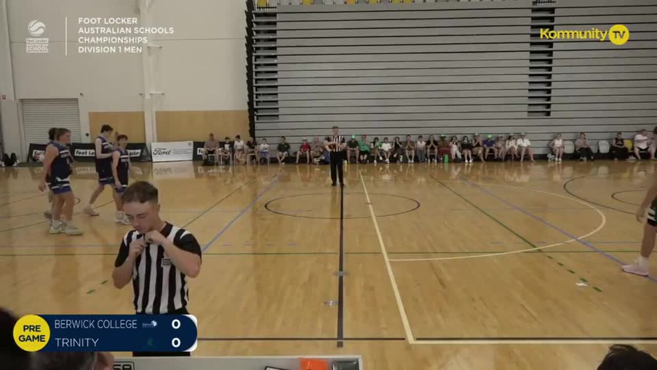 Replay: Berwick College White v Trinity Grammar (U20 Men Div 1 Gold)—2024 Basketball Australia Schools Championships Day 5