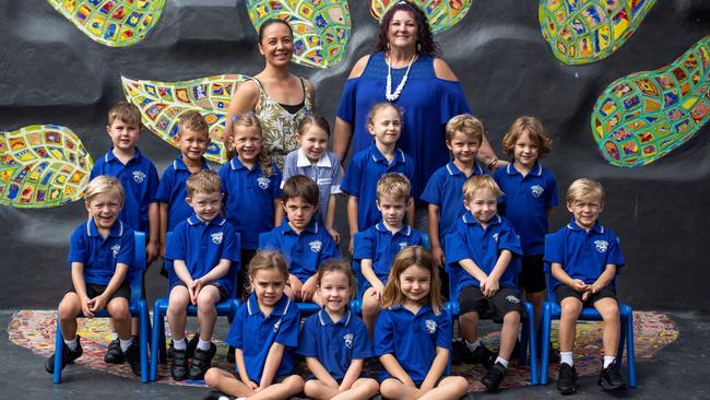 My First Year. Mooloolaba State School Prep TS with Tania Skiller and Kez Clark. Picture: Contributed