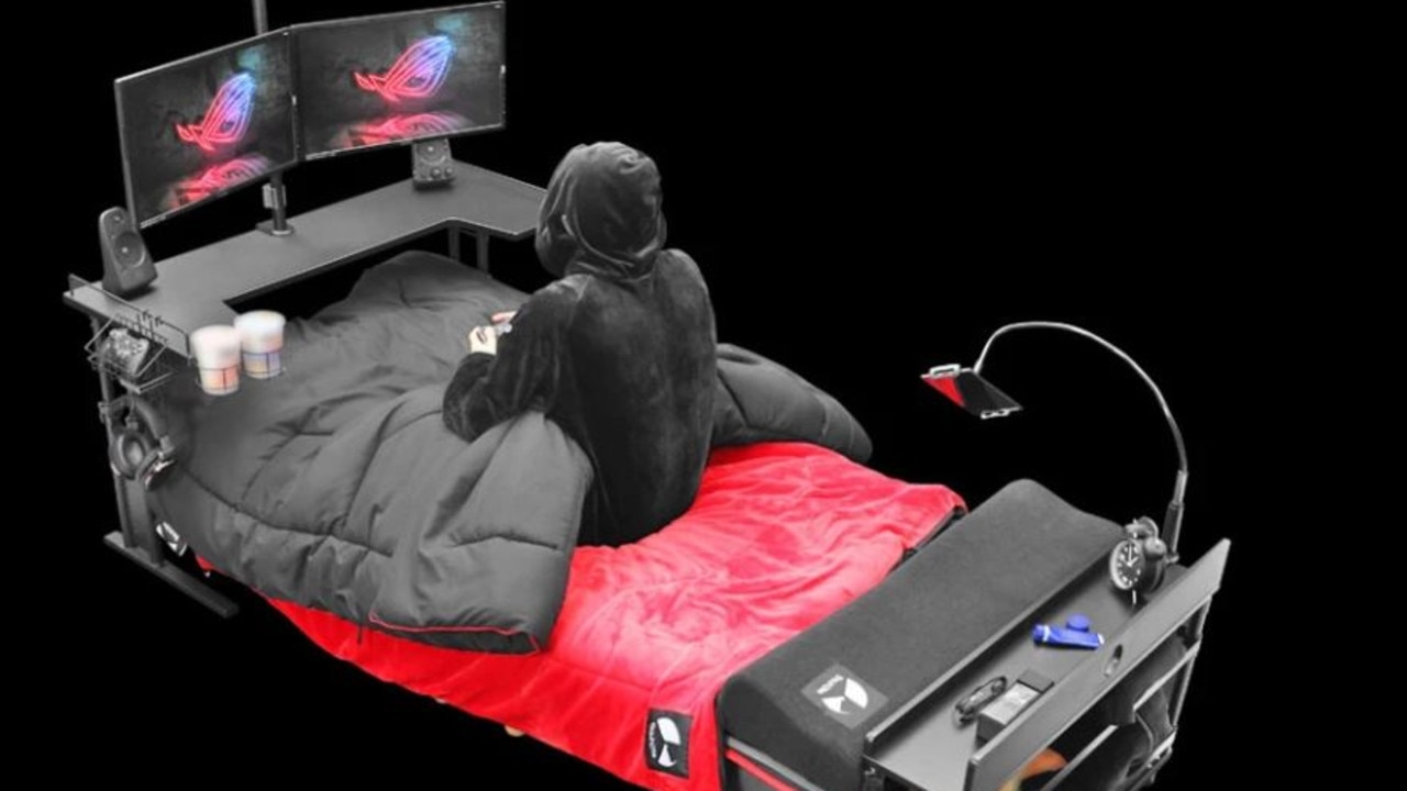 The gaming bed only comes in a single size. Picture: Bauhutte