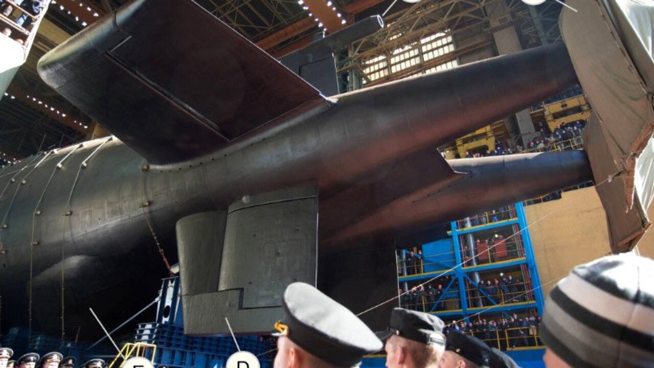 Russia's Belgorod submarine. Picture: Twitter