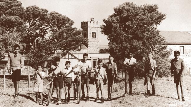 Some of the St Francis House boys on their way to school in 1950. Picture: Courtesy of St Francis House Project