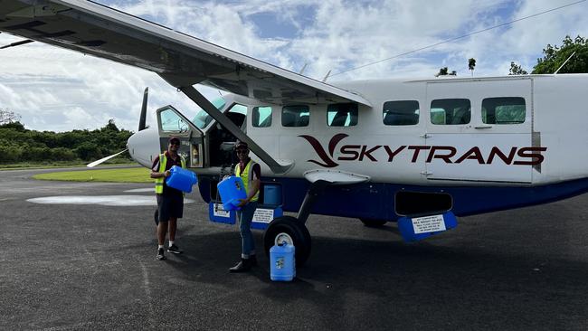 Skytrans conducted a test landing and takeoff at Darnley Island (Erub) on Tuesday, June 13. Picture: Supplied