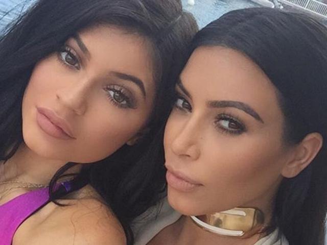 Kim Kardashian with Kylie Jenner ... "Ky x Kiki" Picture: Instagram