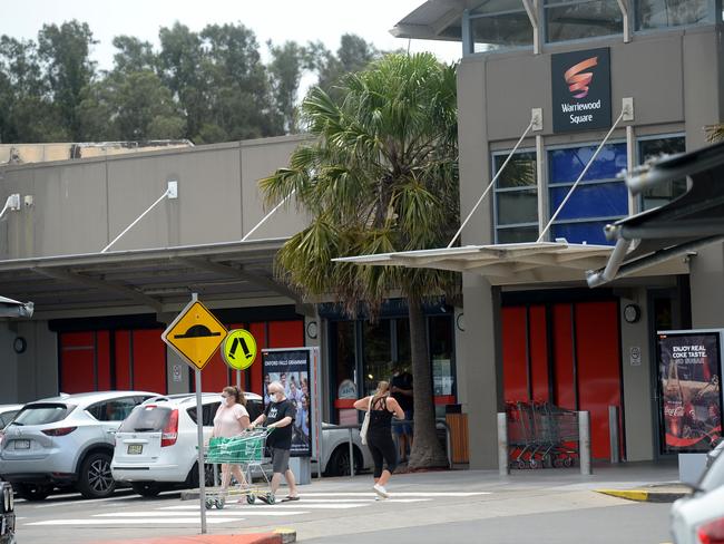 A 12-year-old girl was filmed at Warriewood Square shopping centre. Picture: NCA NewsWire / Jeremy Piper