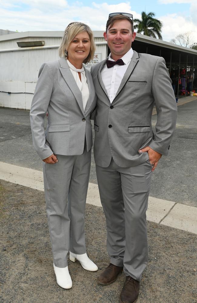 Tracy Simmons and Kyle Simmons at 2023 Ladbrokes Mackay Cup Mackay Turf Club Saturday 22 July 2023 Picture: Michaela Harlow