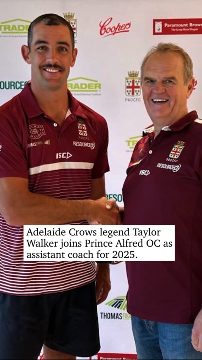 AFL Star Tex Walker's Coaching Debut with Prince Alfred OC