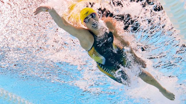 Speedster Alexa Leary carves through the water. Picture: Getty Images