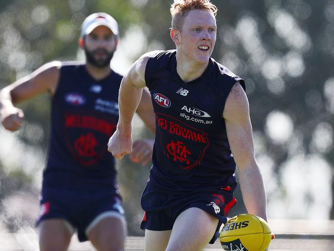 Melbourne training at Casey Fields. Clayton Oliver.  Pic : Michael Klein