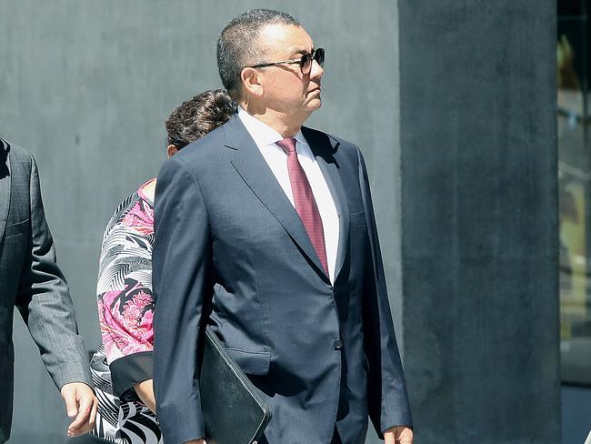 Claude Walker arrives at the Supreme Court in Brisbane. Picture: AAP Image/Jono Searle