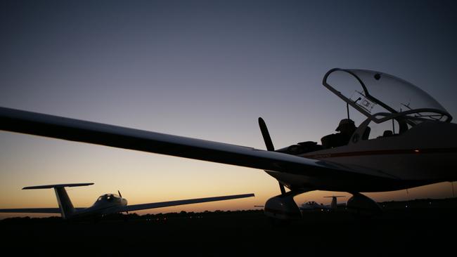 The best way to experience the Morning Glory is to take to the air in a glider. Just beware the crocs below. Picture: Alison Walsh.