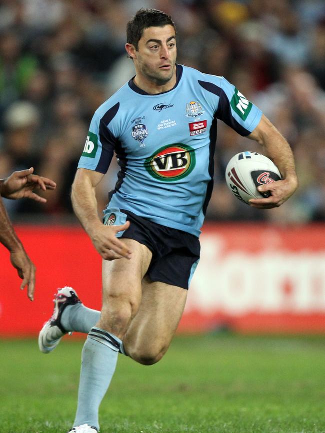 Anthony Minichiello in 2011 when he played in the State of Origin series. Picture: Gregg Porteous