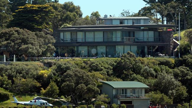 Lindsay Fox's Portsea house, complete with helicopter.