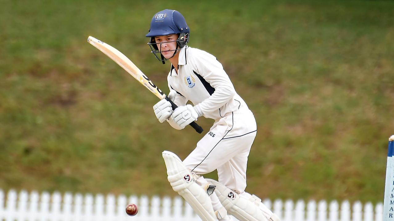 Batsman Sam Wallwork for Brisbane Grammar School v Terrace Picture, John Gass