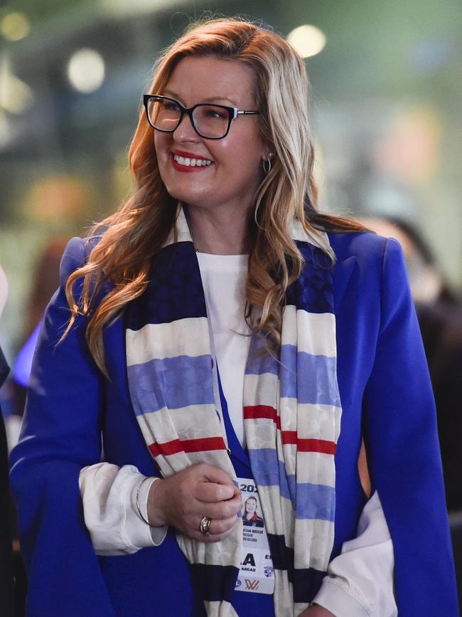 Western Bulldogs president Kylie Watson-Wheeler took over the role from Peter Gordon in 2021.