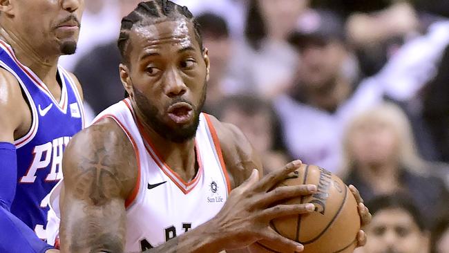 Toronto Raptors star Kawhi Leonard said faith had turned his life around. Picture: AP