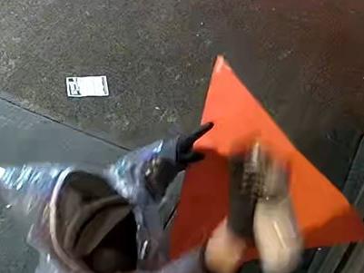 Footage reveals all five wearing face coverings. Picture: Supplied