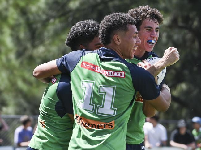 CANBERRA, AUSTRALIA, NewsWire Photos. MARCH 9, 2024: UNE Harold Matthews Cup - NSWRL Junior Reps Round Six Canberra Raiders vs Penrith Panthers at Raiders Belconnen in Canberra. Picture: NCA NewsWire / Martin Ollman