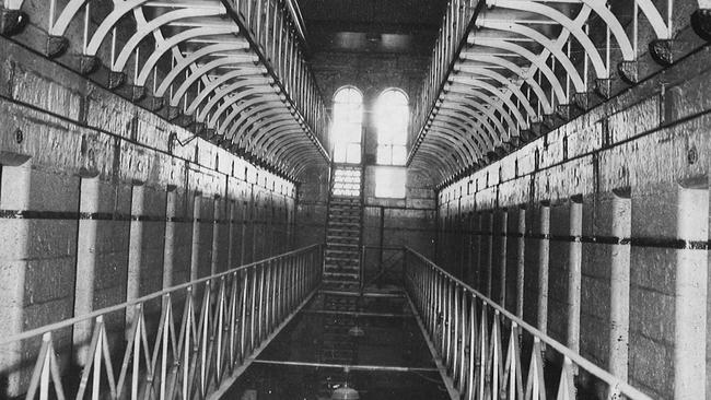 Old Melbourne Gaol in 1952.