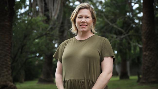 Former Australian captain Alex Blackwell at her home in Sydney.She has written a book which highlights the sexism and homophobia that at time has blighted cricket Picture: John Feder